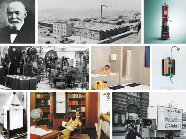 Photo collection of milestones in the history of innovation - 150 years Vaillant