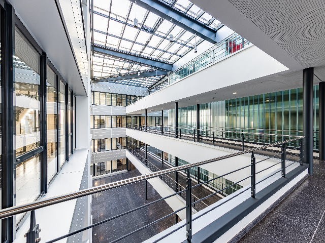 Johann Vaillant Technology Center interior view atrium