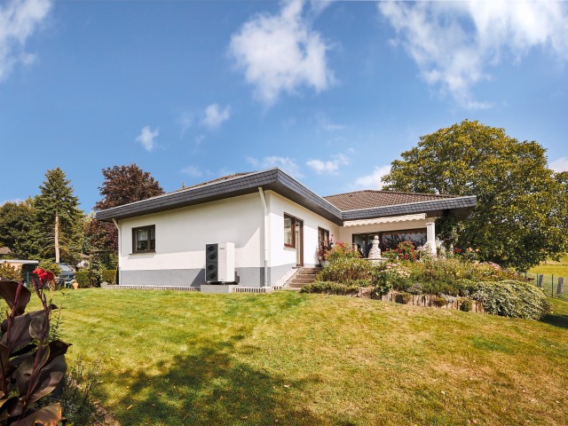 Heat pump in the garden